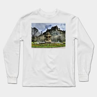 Edinburgh Castle HDR Long Sleeve T-Shirt